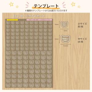 A5シート 白い文字の透明タイプのお名前シール...の詳細画像5