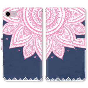 スマホケース 手帳型 iPhone17 iPhoneAir iPhoneSE第3世代 iPhone8 AQUOS GooglePixel Xperia Galaxyなど多機種制作対応 m2183_民族飾りE