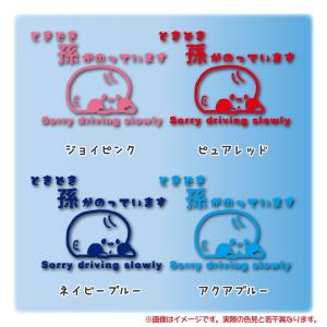 ときどき孫が乗ってます カッティングステッカー...の詳細画像3
