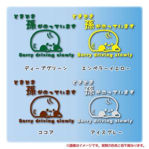 ときどき孫が乗ってます カッティングステッカー...の詳細画像4