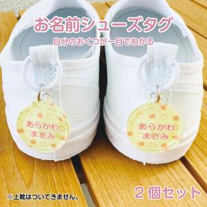 お名前入り アクリルシューズタグ 一目で自分のお靴がわかる！上履きやくつの目印に 2個セット 入園祝い 入学祝い プレゼント