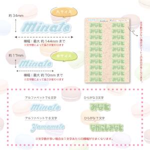 ネームステッカー マカロンカラー A5サイズ ...の詳細画像3