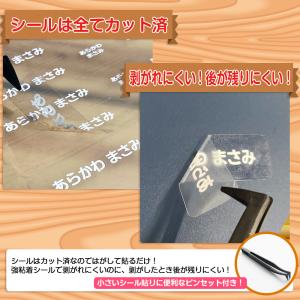 白い文字の透明タイプお名前シール【耐水/防水】...の詳細画像4