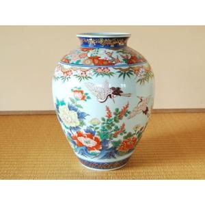 壷 つぼ 美術品 芸術作品 有田焼 染付山水 大壷 : 有田焼やきもの市場