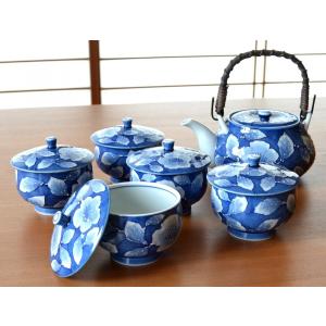 茶器セット 日本茶 高級 有田焼 畑萬陶苑 鍋島山水 汲出し土瓶茶器揃