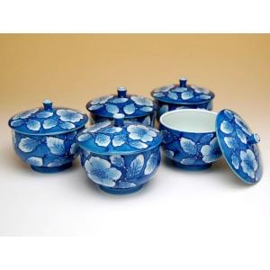 湯呑 来客用 セット 木箱入り 有田焼 畑萬陶苑 色鍋島内山水岩牡丹