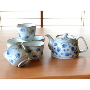 茶器セット 日本茶 有田焼 水晶花詰 Uポット茶器揃（ポット1個・湯呑