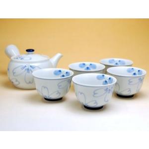 茶器セット 日本茶 有田焼 宴 M急須茶器揃（急須１個・湯呑５客）