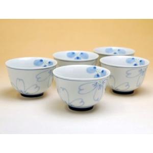 湯のみ 湯呑み 汲み出し お福茶碗 5客セット 中村与平作 お多福汲出し