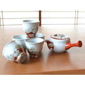 茶器セット 日本茶 高級 有田焼 畑萬陶苑 鍋島山水 汲出し土瓶茶器揃