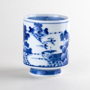 湯呑み 蓋付き 有田焼 畑萬陶苑 色鍋島内山水岩牡丹 大 : 有田焼や