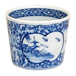 蕎麦猪口【骨董品】山水文染付 2コセット : アンティークフォンデュ