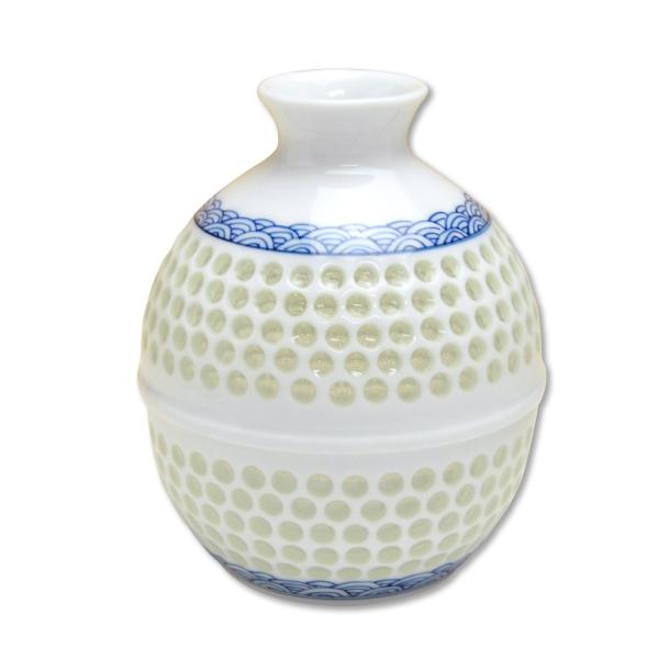 徳利 とっくり 有田焼 透かしの技法 水晶彫青海波