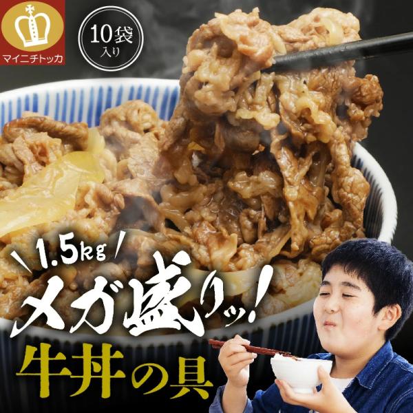 ※在庫切れ※ 牛丼 牛丼の具 牛丼の素 10食 150g×10袋 某チェーン店の牛丼に飽きたらコレ ...