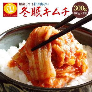 翌日発送あすつく不可 大阪鶴橋 冬眠甘口 冷凍キムチ 100g×3袋 ご飯のお供 惣菜 グルメ お取り寄せ｜once-in