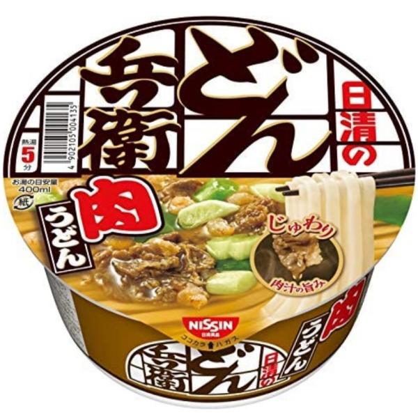日清食品 どん兵衛 肉うどん×12個 即席麺 カップ麺 常温便 送料無料 ※送料別途冷凍便商品と同梱...