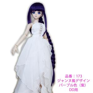 290 エメラルドブルーのツインテール。（後ろセンター分け）DDサイズ