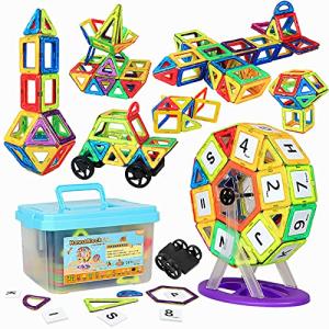 HannaBlockマグネットブロック 磁気おもちゃ 子供 女の子 男の子 マグネットおもちゃ 磁石ブロック 想像力と創造力を育てるオモチャ 立体パズ