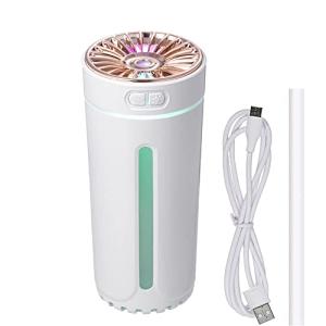 CHARYZA 車の加湿器 寝室のための小型加湿器 クールミスト加湿器 自動シャットオフ機能付き超静かな加湿器と2つのスプレーモード およびカラフルな