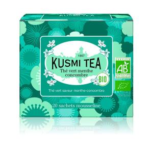 KUSMI TEA クスミティー グリーン キューカンバー ミント 20ティーバッグ  オーガニック 有機JAS認証 緑茶 有機フレーバ