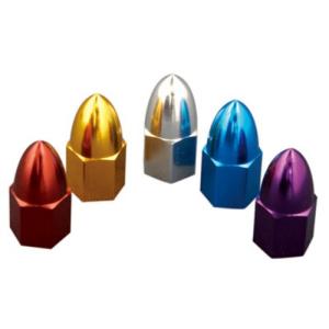 DURA-BOLT エアバルブキャップ テーパーヘッド アルミ ゴールド 2個セット DBV757G