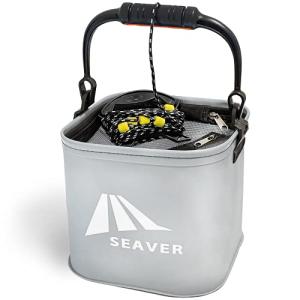 SEAVER 釣り 水汲み バケツ バッカン 22cm プライヤー フィッシュグリップ