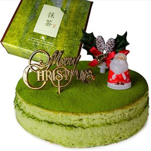 魔法洋菓子店ソルシエ クリスマスケーキ 2022 抹茶スフレ チーズケーキ 5号 直径14.5cm 4〜6人向け 約350g