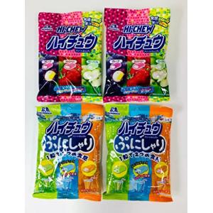 森永 ハイチュウ ソフトキャンディー 2種 食べ比べ 4袋セット ( ハイチュウアソート 86g×2袋 / ぷにしゃりハイチュウアソート 68g×2袋