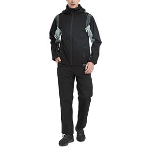 アオキレインウェア レインスーツ 上下セット ゴルフレインウェア ウィンドブレーカー マウンテンパーカー 防水 メンズ カ