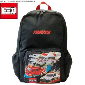 TOMICA（トミカ） リュック キッズ デイパック パトカー 救急車 消防車 はしご車 pz-mrys0021｜one-clothing