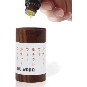 DK WDDO アロマディッシュ アロマウッド アロマディフューザー 木製円柱-ウォールナット｜one-dream