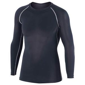 おたふく手袋 ボディタフネス 冷感 消臭 パワーストレッチ 長袖 クルーネックシャツ メンズ JW-623 ブラック M