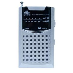 ポケットラジオ 携帯ラジオ 電池式 高感度 AM FM ワイドFM対応