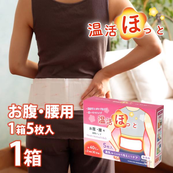 温活ほっと お腹・腰用 温熱シート 温熱パッド 1箱 使い切りタイプ 無香料 5袋入り ポイント利用