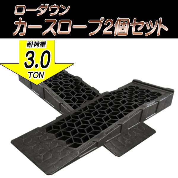 【再入荷！】ブラックタイヤスロープ，３ｔ，大型車，ローダウン車対応，ジャッキサポート，カースロープ，...
