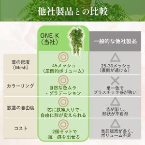 フェイクグリーン 壁掛け 78cm 2個セット...の詳細画像5