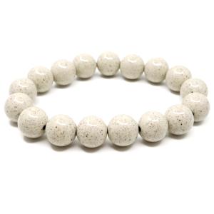 北投石 ブレスレット 12mm 台湾産 ほくとうせき セラミック ラジウム Hokutolite 父の日 ギフト プレゼント 爆買