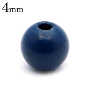 北投石 ビーズ パーツ 4mm 青色 ブルー 粒売り 1粒 台湾産 ほくとうせき セラミック ラジウム Hokutolite 父の日 ギフト プレゼント 爆買