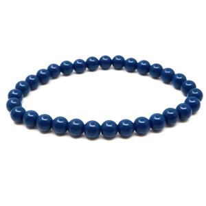 北投石 ブレスレット 6mm 青色 ブルー 台湾産 ほくとうせき セラミック ラジウム Hokutolite 父の日 ギフト プレゼント 爆買