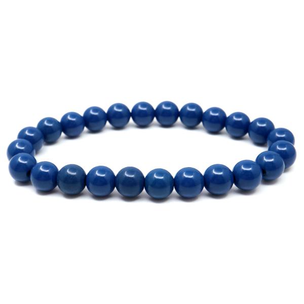 北投石 ブレスレット 8mm 青色 ブルー 台湾産 ほくとうせき セラミック ラジウム Hokuto...