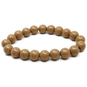 北投石 ブレスレット 10mm 橙色 オレンジ 台湾産 ほくとうせき セラミック ラジウム Hokutolite 父の日 ギフト プレゼント 爆買