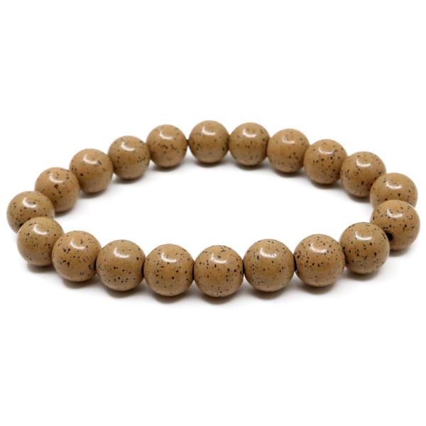 北投石 ブレスレット 10mm 橙色 オレンジ 台湾産 ほくとうせき セラミック ラジウム Hoku...