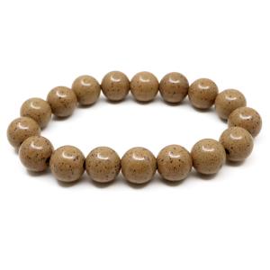 北投石 ブレスレット 12mm 橙色 オレンジ 台湾産 ほくとうせき セラミック ラジウム Hokutolite 父の日 ギフト プレゼント