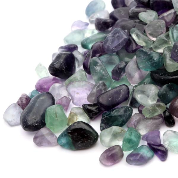 フローライト さざれ 中粒 100g マルチカラー AA 天然石 チップ レジン封入に 材料 パーツ...