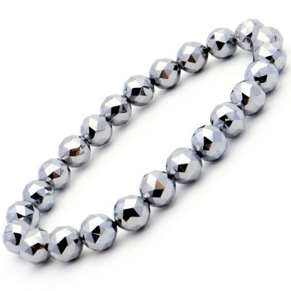 テラヘルツ鉱石 ブレスレット 8mm スターカット 100面 健康 パワーストーン Terahert...