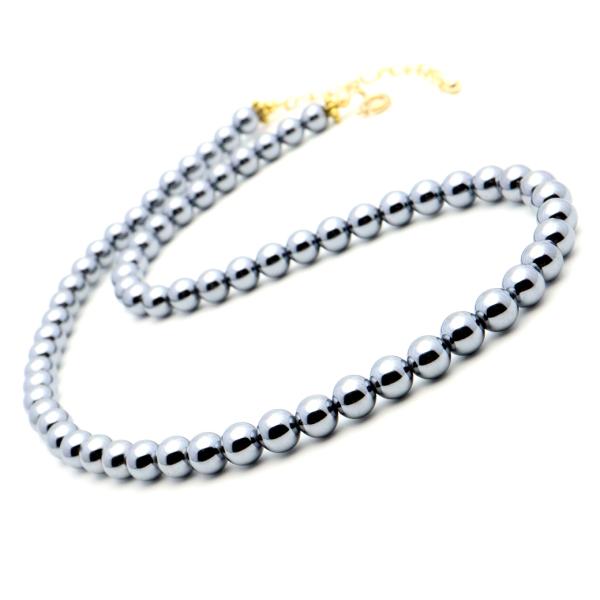 テラヘルツ鉱石 ネックレス ラウンド 6mm 健康 パワーストーン Terahertz 父の日 ギフ...