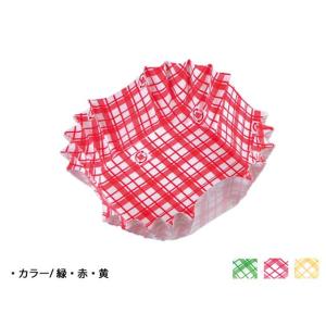 COCO-CASE　正角　チェック柄　緑　１袋（５００枚入）　おかずカップ
