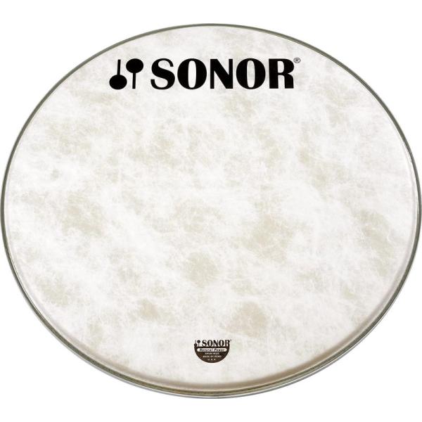 SONOR ソナー バスドラム・ヘッド 18インチ ファイバー・スキン3・ロゴ入り SN-NP18B...