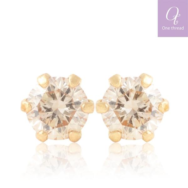 ダイヤモンド ピアス ダイヤ ピアス 計0.2ct 18金 K18 イエローゴールド 日本製 人気 ...