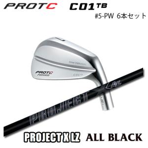 プロトコンセプト C01TB ic #5-PW(6本セット) + Project X LZ All Black｜one2one